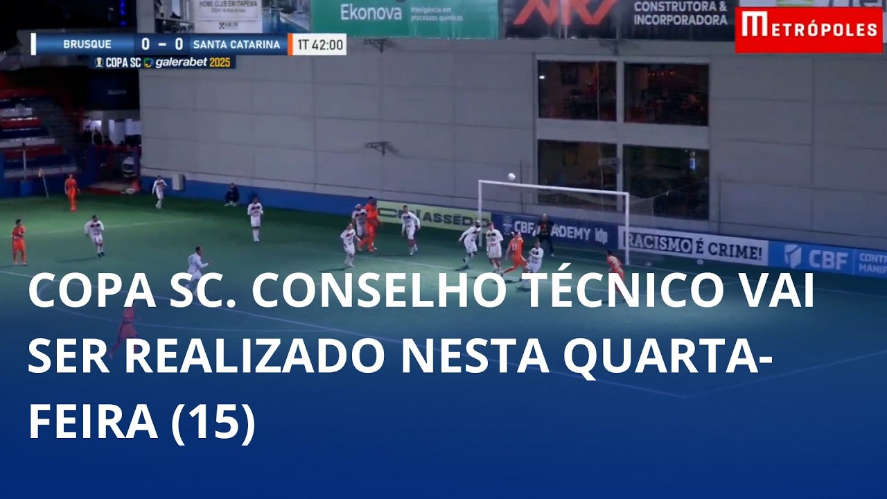 Copa SC. Conselho técnico vai ser realizado nesta quarta-feira (15)