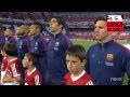 Pitada contra el régimen de España, y su himno. Final copa FC Barcelona Ath Bilbao 2015
