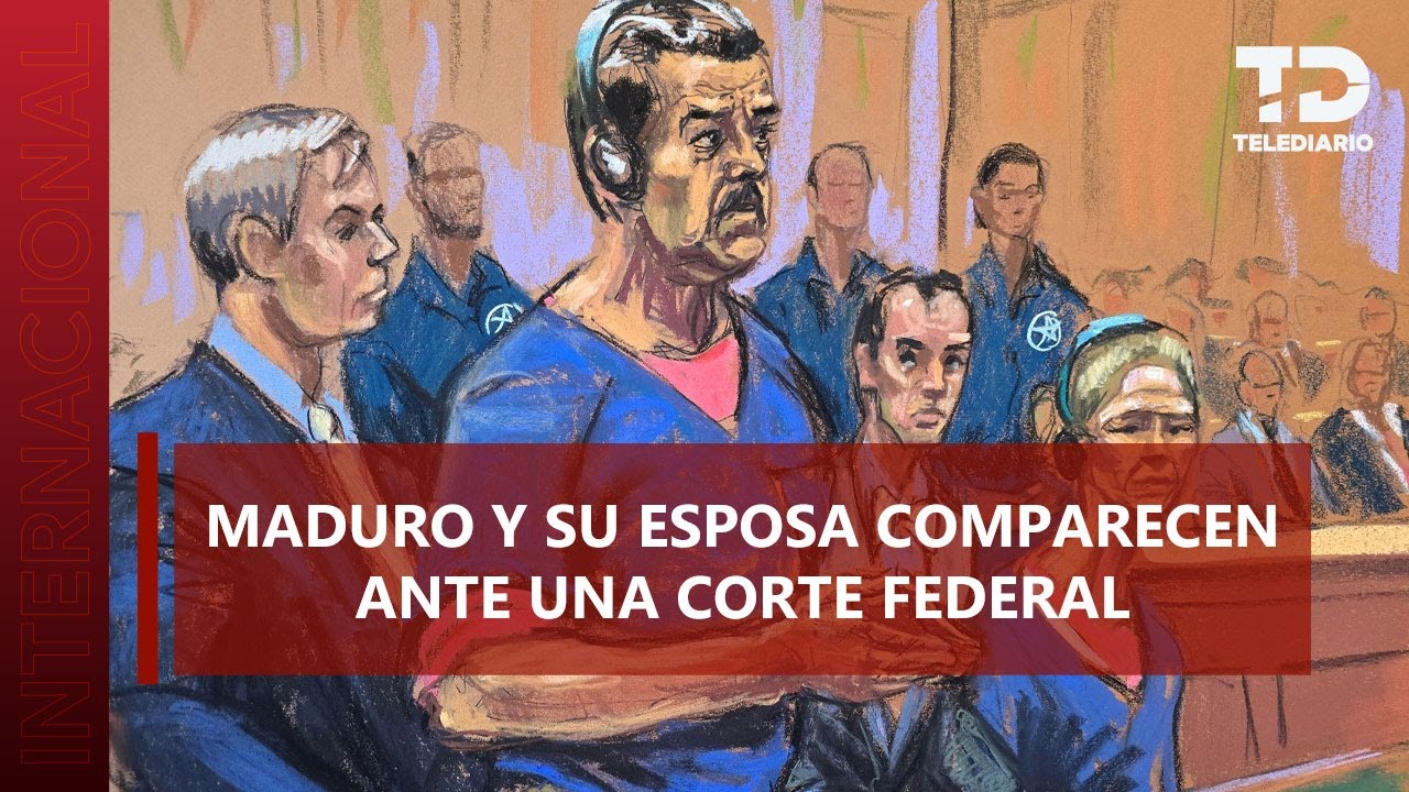 Nicolás Maduro arriba a tribunal de Nueva York para su primera comparecencia