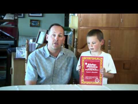 Father teaches son to read using Alpha-phonics