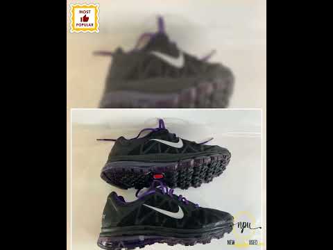 Vintage Authentic 2011 Men’s 13 Nike Air Max Black Purple Sneakers