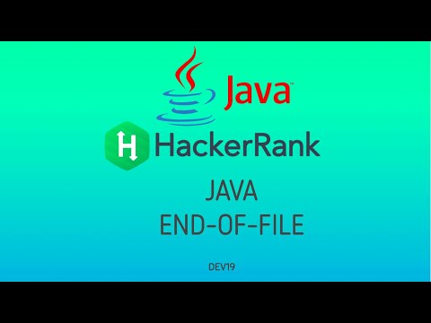 Java With Hackerrank Java End Of File
