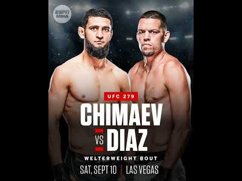 Khamzat Chimaev vs nait Diaz fight