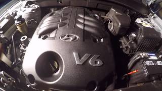 replacing spark plugs 2008 Hyundai SantaFe 3.3L part 1