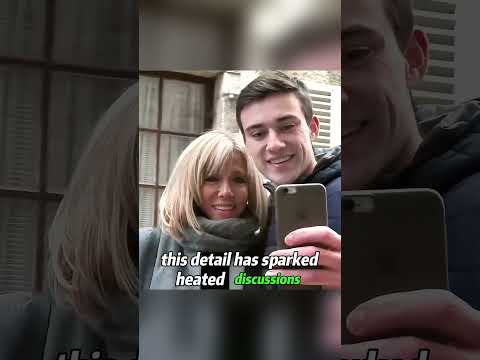 Warum steht Brigitte Macron immer mit gespreizten Beinen in einem 45-Grad-Winkel?#macron