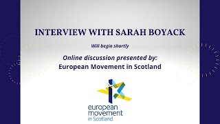 Scottish Labour and Europe - Interview with Sarah Boyack