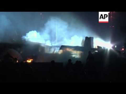Clashes continue into the early hours of the morning in Ukrainian capital