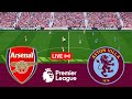 [LIVE] Arsenal vs Aston Villa Premier League 23/24 Full Match - Video Game Simulation