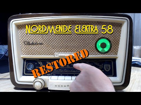 NordMende Elektra 58 Restoration & EM34 Magic Eye Substitution  Pt 1