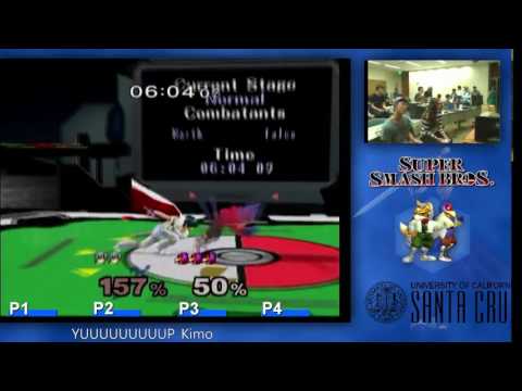 Melee - LQ: Yup (Marth) vs. Kiwi (Falco) - Fight Night #46