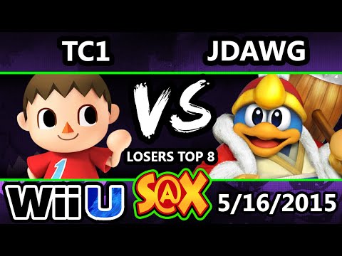 S@X Arcadian - TC1 (Yoshi) Vs. JDawg (DeDeDe) SSB4 Losers Top 8 - Smash Wii U - Smash 4