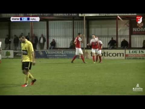 Rood-Wit 1 - Halsteren 1 Doelpunt Gianni Tiebosch