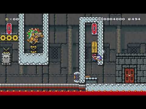Level Removed ~ Kaizo College #4:Spin And Carry by BlazeKING5 - Super Mario Maker - No Commentary