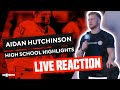 Potential No. 1 pick Aidan Hutchinson REACTS to high school highlight tape | CBS Sports HQ