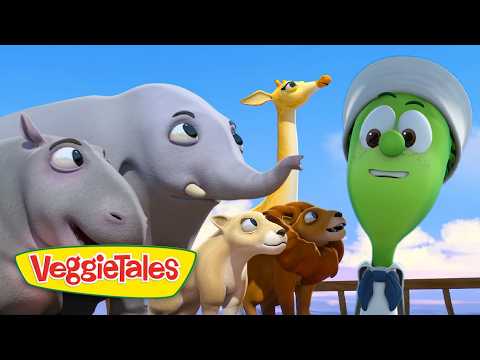 The Story of Noah's Ark 🌊 VeggieTales Bible Story 🙏 Trust God's Promises - Kids TV Series, Kingdom Kids Zone - VeggieTales Official
