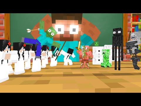 Monster School : TINY SADAKO APOCALYPSE - Minecraft Animation