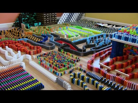 DIVERSE DOMINO DISARRAY!!! (20,000 DOMINOES!) Video