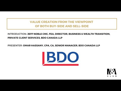M&A Club Webinar: Value creation from the viewpoint of both Buy-side and Sell-side
