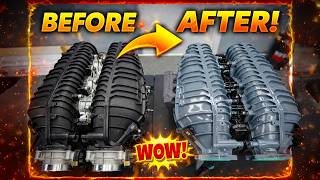 CUSTOM Painted C8 Z06 Intake Manifold LOOKS INSANELY GOOD Next to Stock!
