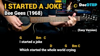 Download lagu I Started A Joke - Bee Gees (1968) - Easy Guitar Chords Tutorial with Lyrics mp3