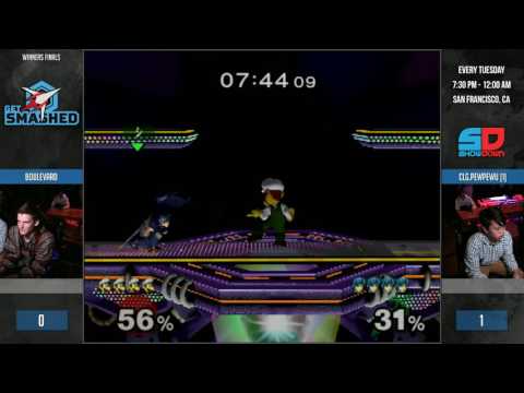 Get Smashed #120 - Winner Finals: Boulevard (Luigi) vs CLG.PewPewU (Marth)