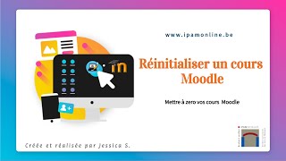 Réinitialisation d'un cours Moodle