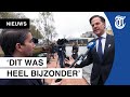 Rutte in gesprek met studenten: 'Hij is kleiner in het echt!’