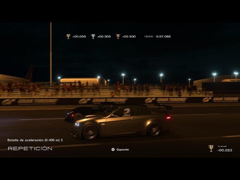 Duelo de velocidad de 400m entre un BMW M3 y un Dodge Viper GTS