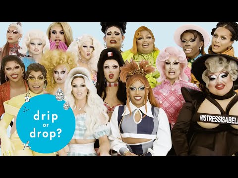RuPaul's Drag Race Queens Rate ICONIC Fits From Other Seasons | Drip or Drop | Cosmopolitan
