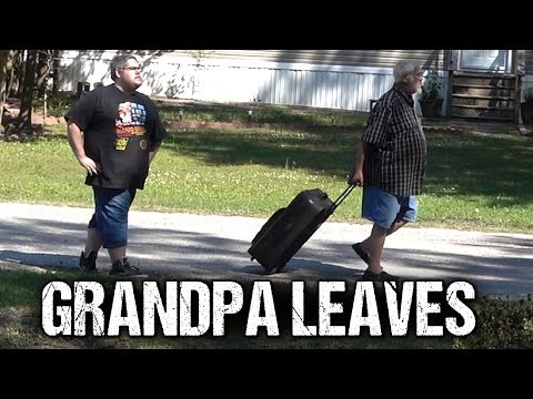 ANGRY GRANDPA LEAVES!!