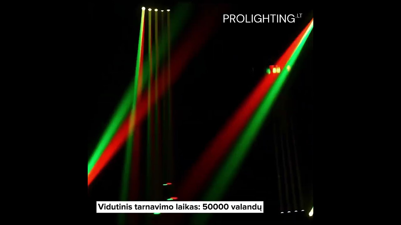5 HEADS Šviesos Efektas Judančios Galvos