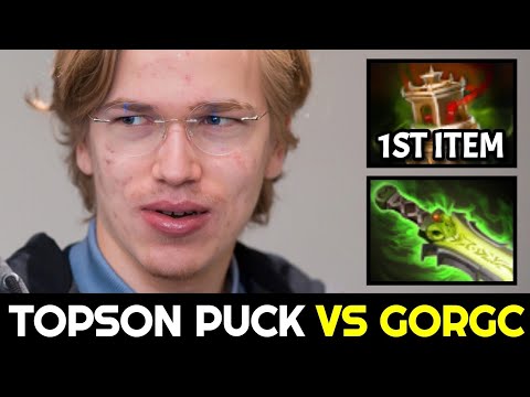 TOPSON Puck vs GORGC — First Item Spirit Vessel Situational Build Dota 2