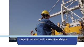 preview picture of video 'Port of Koper Luka Koper - inovacija Bromma Spreader Tester'