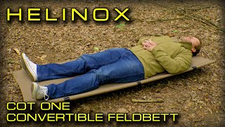 Helinox Cot One Convertible Feldbett - Was ist besser - Feldbett oder Isomatte?