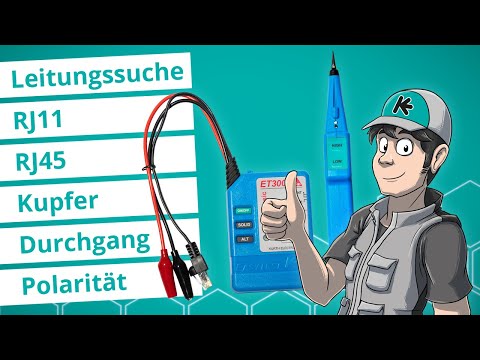 Einfache Leitungssuche mit KE301: Leitungsverfolgung, Adernpaaridentifizierung und Durchgangsprüfung