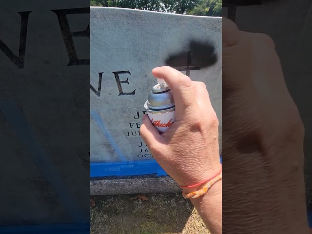 Vídeo relacionado con Gravestone Paint Pen: Quick Dry Monument Lettering, Granite Cemetery Marker