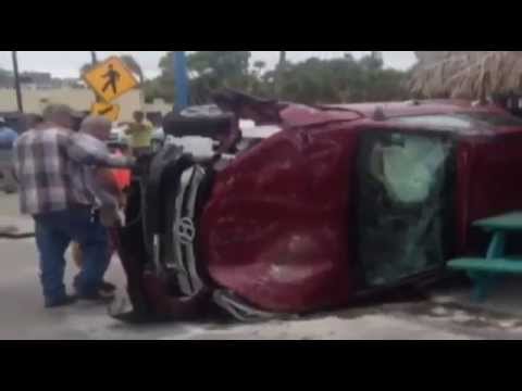 Caught On Camera  Driver Faints, Crashes Car