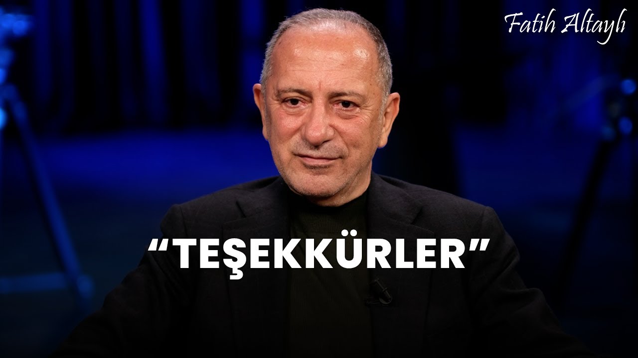 Fatih Altaylı: "Teşekkürler"
