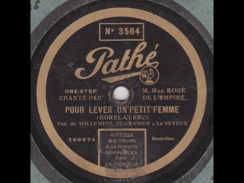 Max Rogé  " pour lever un'petit' femme  "   1928