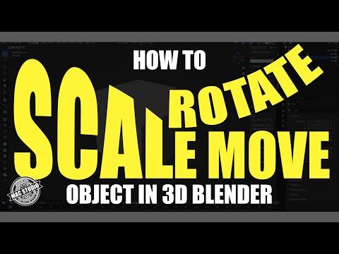 HOW TO MOVE ROTATE AND SCALE OBJECT IN BLENDER | QUICK TUTORIAL