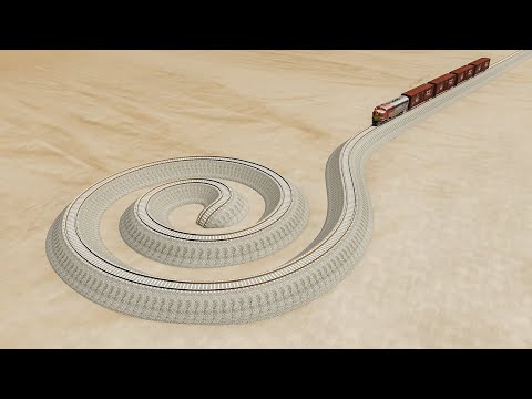 Impossible Deadlock Rail Tracks Vs Trains Crossing - BeamNG.Drive