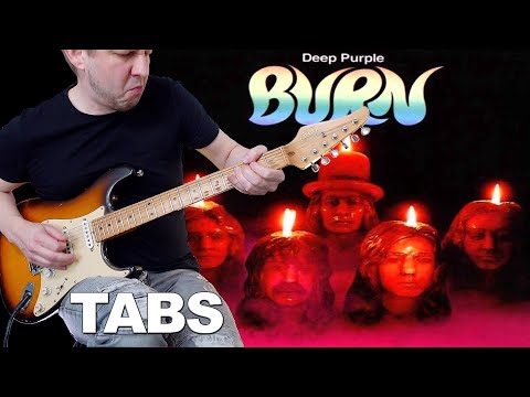 Deep Purple - Burn | Guitar cover WITH TABS | Two guitars + hammond solo