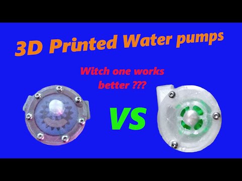3D printed Water Pumps , How Well Do They Work ?