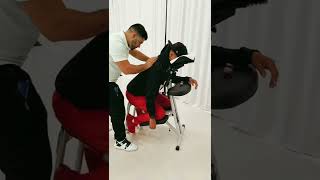 Chair massage focuses on the neck, shoulders, arms, and back reducing stress and tension 🌿