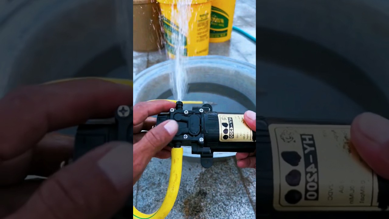 The electric sprayer  has no pressure and no water, so you can by tools House 2.0