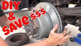 How To Change Rear Brake Pads And Rotors  // Dodge Ram 2500 // 2011-2019