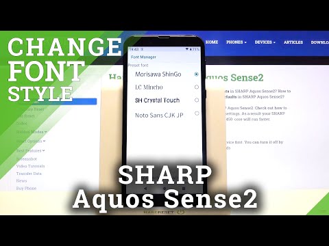 How to Change Font Style in SHARP Aquos Sense2 – Set Up Font Style