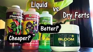 Dry vs Liquid Hydroponic Nutrients: Is it Really Cheaper? | Veg+Bloom vs General Hydroponics