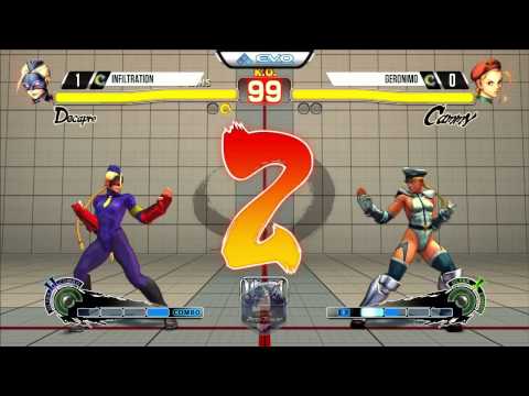 Infiltration (Decapre) vs Geronimo (Cammy) - EVO 2015 USF4 Pools - 720p/60fps