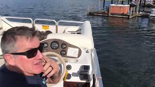 Pontoon driving tricks with Briscoe